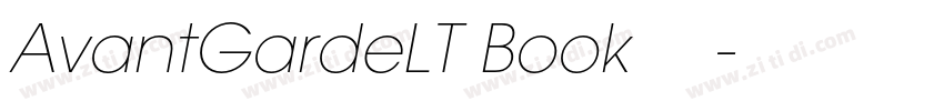 AvantGardeLT Book 粗体字体转换